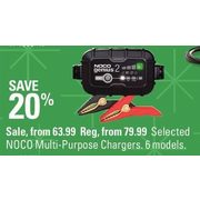 Motomaster Noco Multi-Purpose Chargers - From $63.99 (20% off)