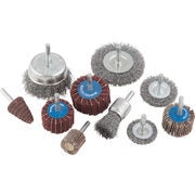 10 Pc Wire Brush And Flap Wheel - $7.99 (60% off)