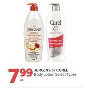 Jergens Or Curel Body Lotion - $7.99