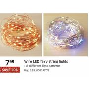 Wire LED Fairy String Lights - $7.99 (20% off)