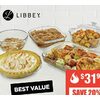6 Pc Libbey Baker's Basics Glass Bakeware Set - $31.99 (20% off)