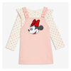 Disney Minnie Mouse Pinafore Set In Dusty Pink - $15.94 ($8.06 Off)