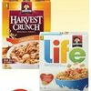 PC Blue Menu Granola Boost, Quaker Life or Harvest Crunch Cereal - $3.49
