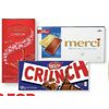 Lindt Swiss or Lindor, Merci, Nestle, Terry's or Russell Stover Chocolate Bars - 2/$6.00