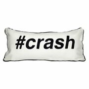 Alamode Home Hashtag Crash Oblong Throw Pillow In White - $19.99 ($10.00 Off)