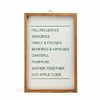 Harvest 14.96-inch X 10.04-inch Decorative Fall Sayings Framed Wall Art In White - $4.49 ($3.00 Off)