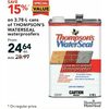 3.78-L Cans Of Thompson's Waterseal Waterproofers - From $24.64 (15% off)