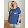 Short-sleeve Pyjama Tee With Placement Print - $9.99 ($19.96 Off)