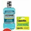Lipactin Cold Sore Treatment, Crest 3Dwhite Value Pack Toothpaste or Listerine Mouthwash - $8.99