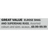 Elrose Shag And Supershag Rugs - $69.99-$99.99