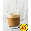 2 Pc. Pasabahce Barista Glass Coffee Mug Set - $10.00