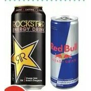 Rockstar, Red Bull or Guru Energy Drink - 2/$5.00