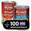 Aylmer Accents or Hunt's Tomato Sauce or Paste - 2/$5.00
