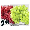Extra Large Green or Red Seedless Grapes - $2.44/lb