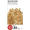 Brown Rice Pasta - $0.83/100g (15% off)