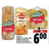 Villaggio Italian Style Breads, Buns, Dempster's Bagels or Thomas English Muffins - 2/$6.00